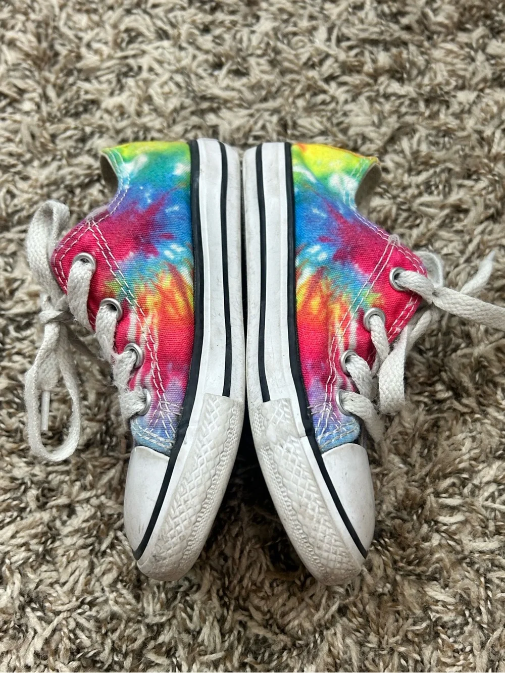 Converse Kids Tie-Dye Canvas Low-Top Sneakers - Multicolor Sz 8